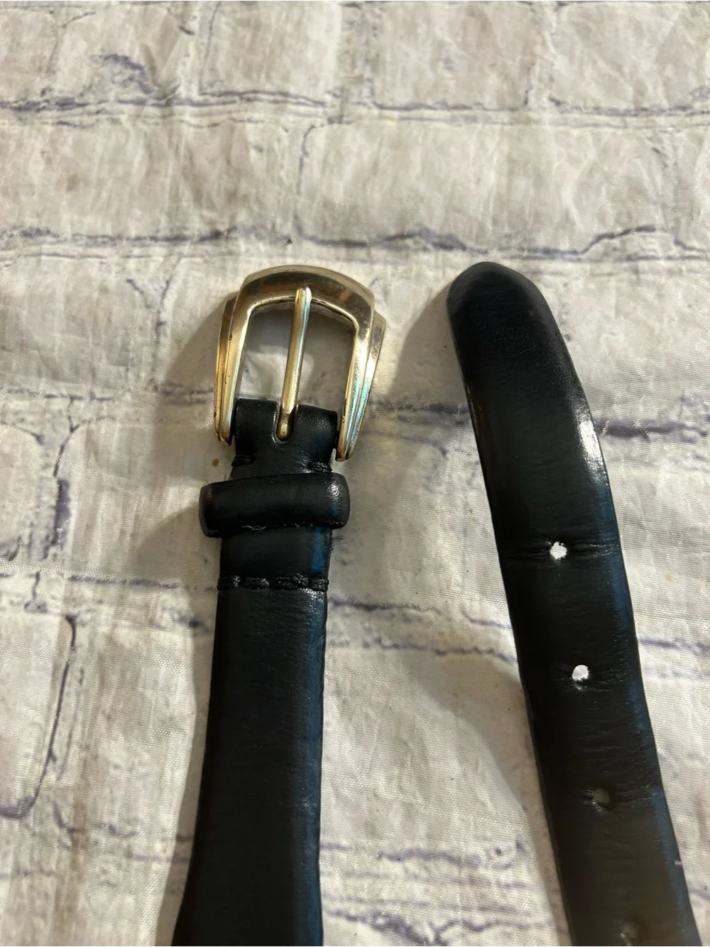 SILPADA DESIGN BLACK CROC WESTERN SIZE 36 & BLACK EMBOSSED LEATHER BELT